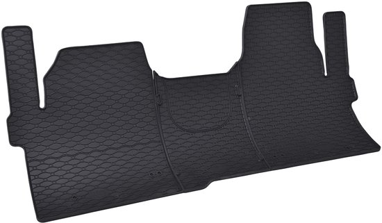 Tapis de voiture en caoutchouc adaptés aux modèles Ford Transit Custom (2/3 places) (2024-présent), Ford Tourneo Custom (2/3 places) (2024-présent), Volkswagen T7 Transporter (3 places) (2025-présent)