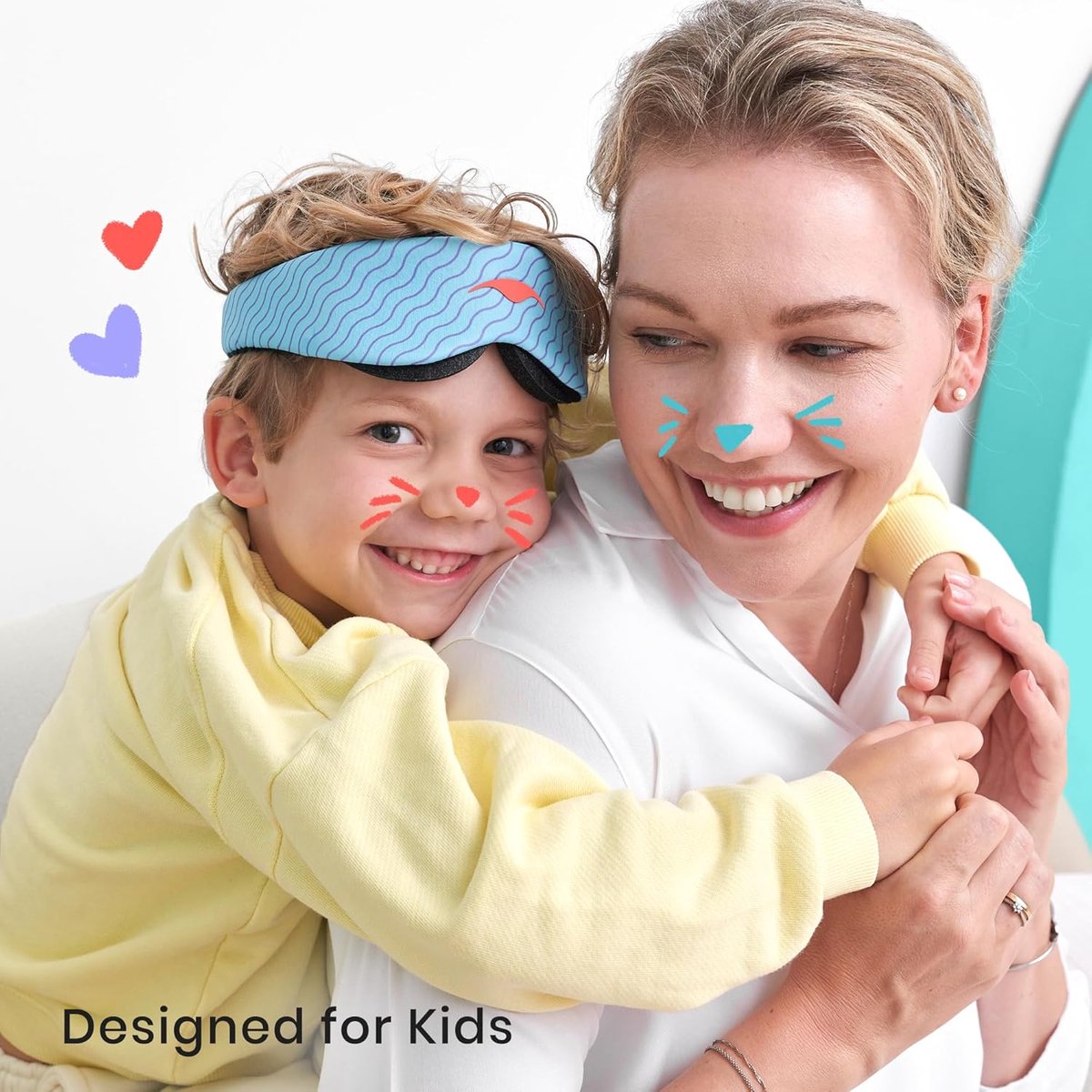 Manta KIDS Sleep Mask – Arctic Blue - Slaapmasker voor kinderen – 100% verduisterend – Geen druk op ogen – Volledig verstelbaar voor een perfecte pasvorm – Hypoallergeen – Zacht & ademend – Voor kinderen vanaf 6 jaar — afbeelding 7