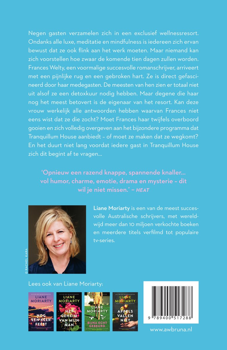 Negen volmaakte vreemden - back cover