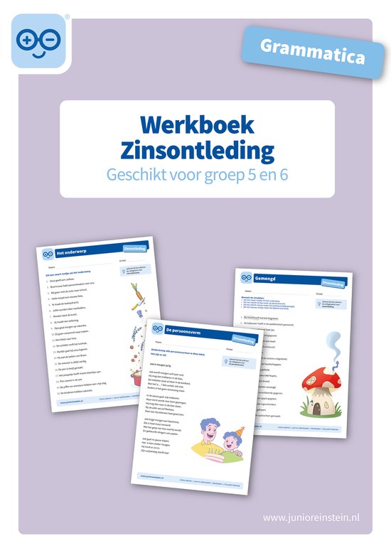 Zinsontleding Werkboek Grammatica voor groep 5 en 6 - cover