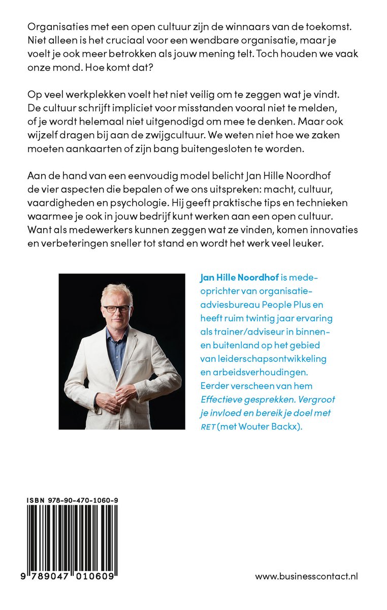 Waarom zeggen we niet wat we vinden? - back cover