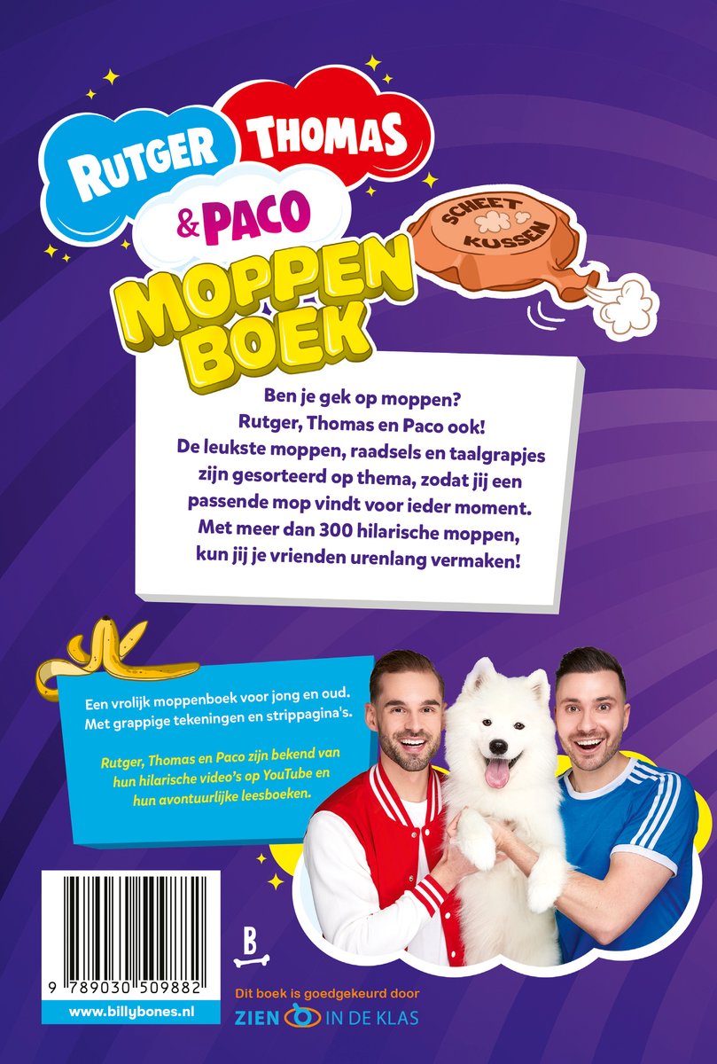 Het Moppenboek van Rutger, Thomas en Paco - back cover