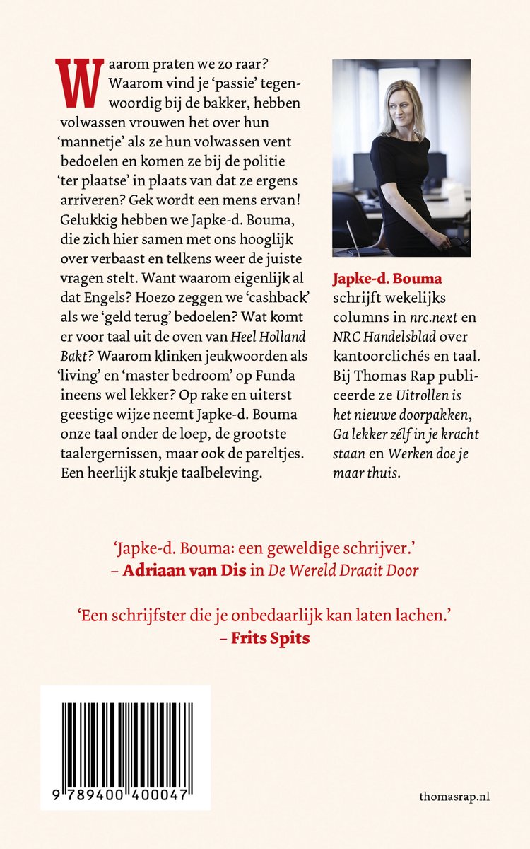 Mag ik even iets tegen je aanhouden? - back cover