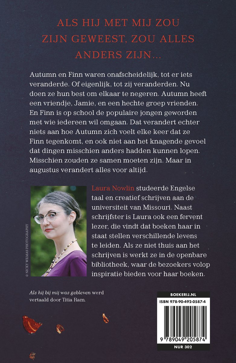 Als hij bij mij was gebleven - back cover