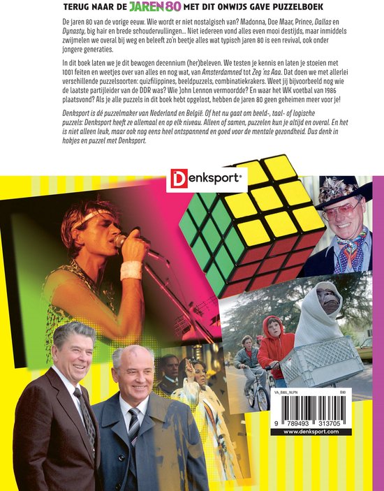 Denksport Puzzelboek - Het Typisch Jaren 80 Puzzelboek - logische puzzel