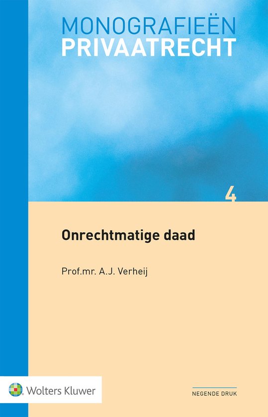 Monografieen Privaatrecht 4 - Onrechtmatige daad - cover