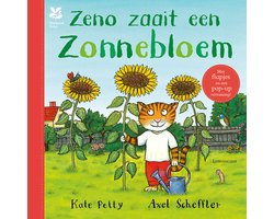 Zeno zaait een zonnebloem