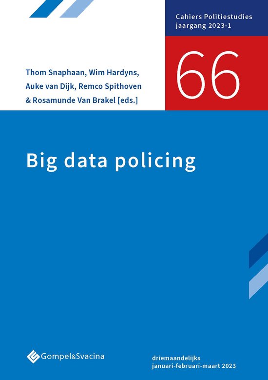 Cahiers Politiestudies 66 - 66-Big data policing - cover
