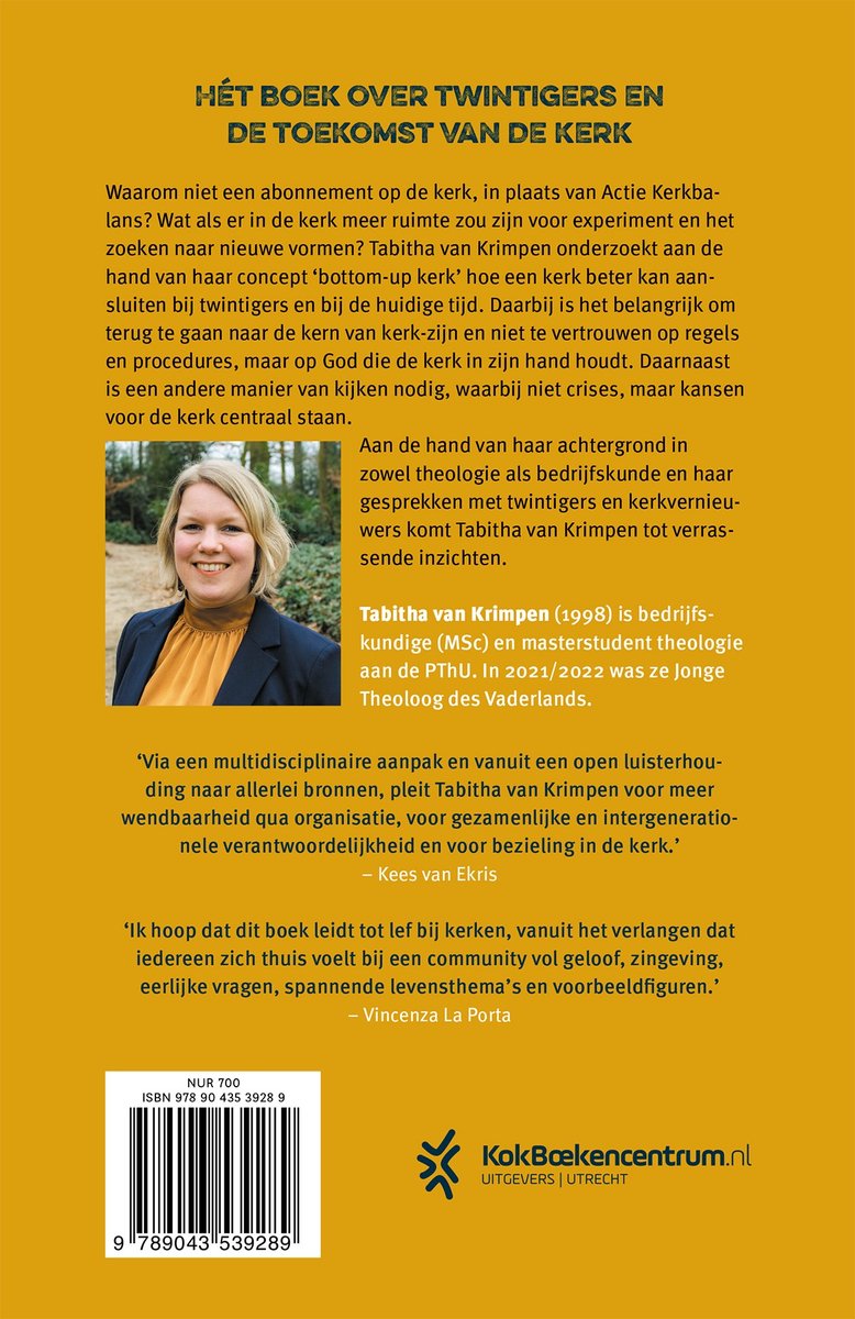 Bottom-up kerk - back cover