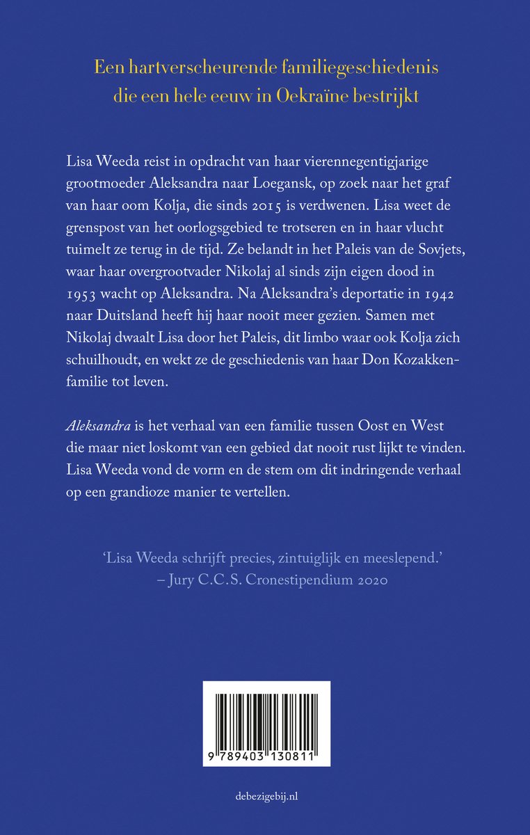 Boekomslag met tekst over een hartverwarmend familiereis door Oekraïne. Inclusief ISBN.