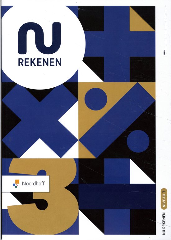 NU Rekenen niveau 3 mbo 2021 leerwerkboek - cover