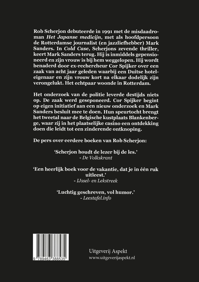 Cold Case - back cover