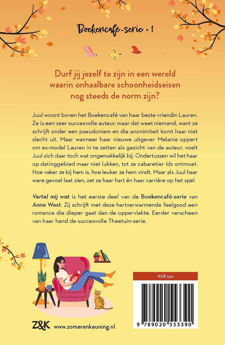 Het boekencafé 1 - Vertel mij wat - back cover