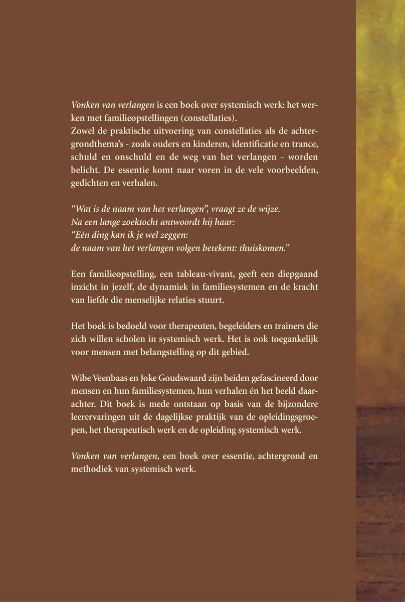 Vonken van verlangen - back cover