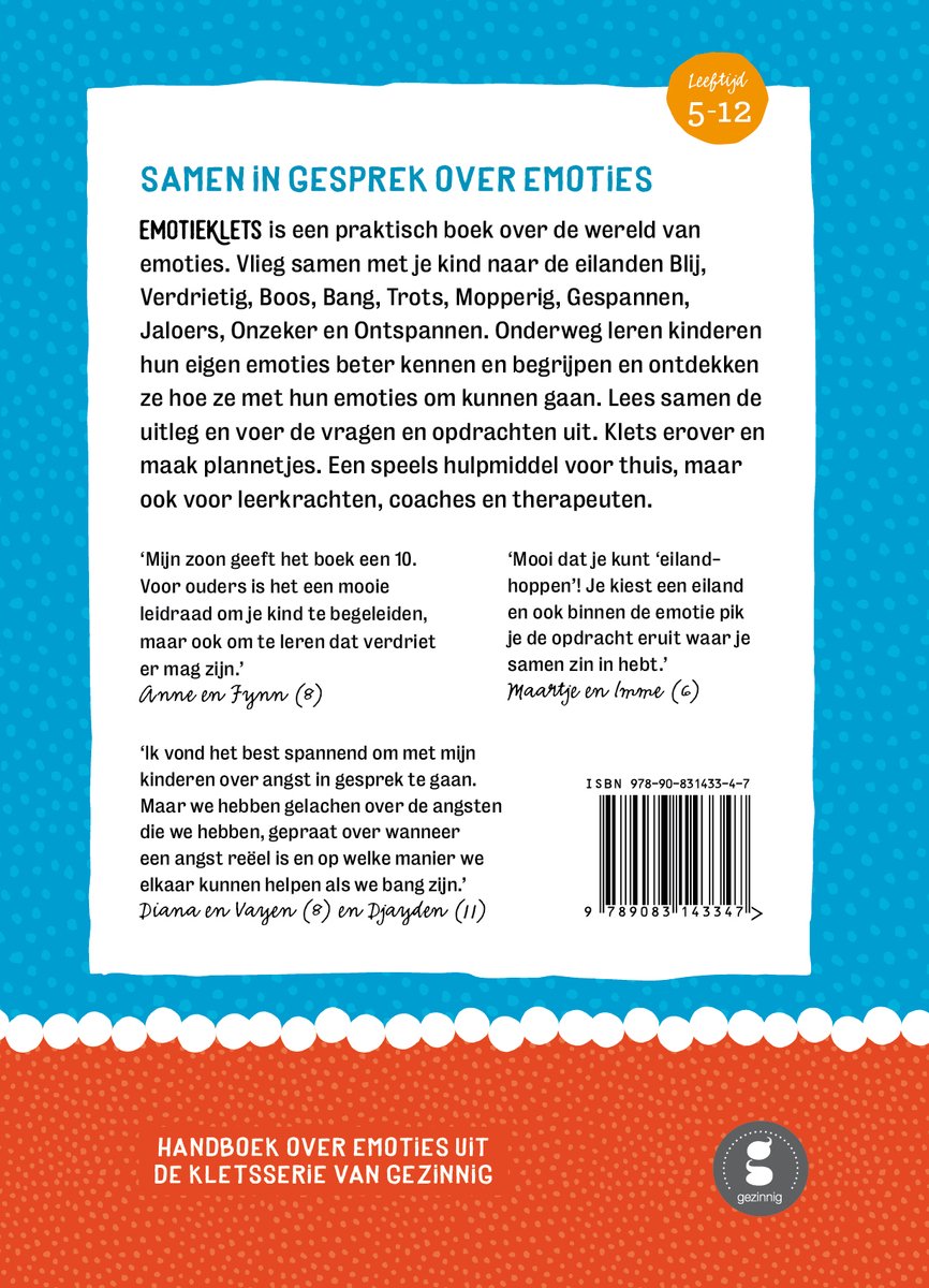Emotieklets - back cover