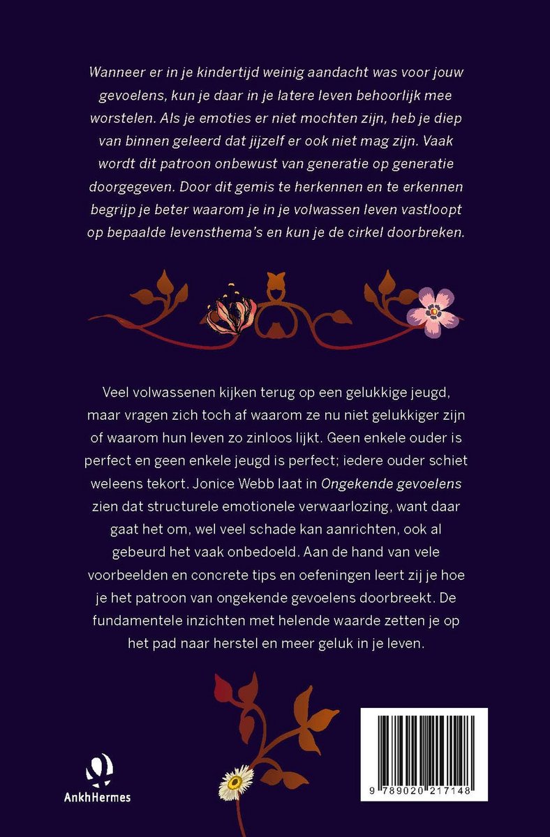Ongekende gevoelens - back cover