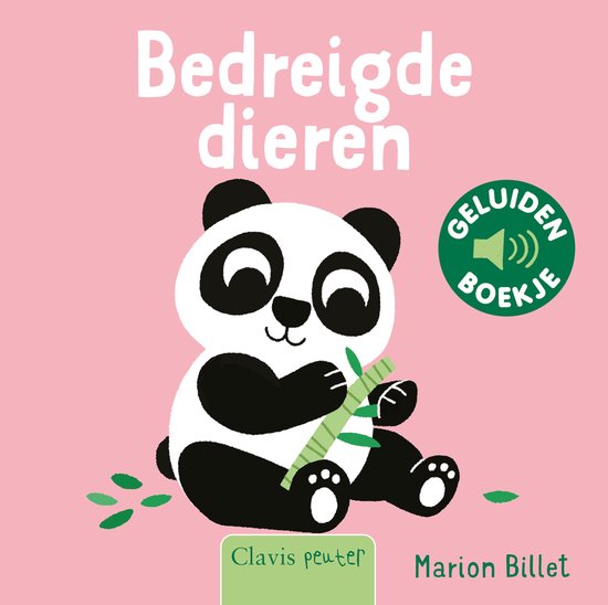 Geluidenboek: Bedreigde dieren. 1+ - cover