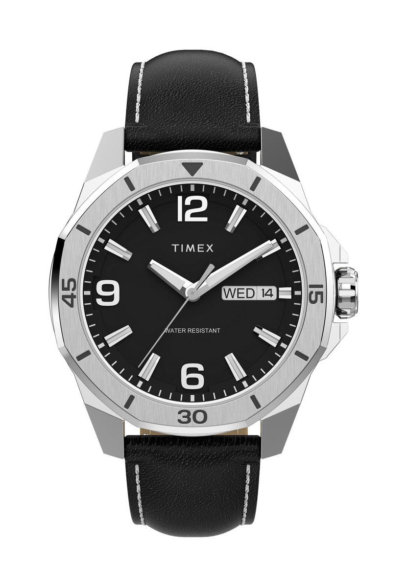 Timex Timex Essex Kwarts Analoog Horloge Zwart Case: 100% Low Lead Brass | Armband: 100% Stainless Steel 46 TW2W79800AJ