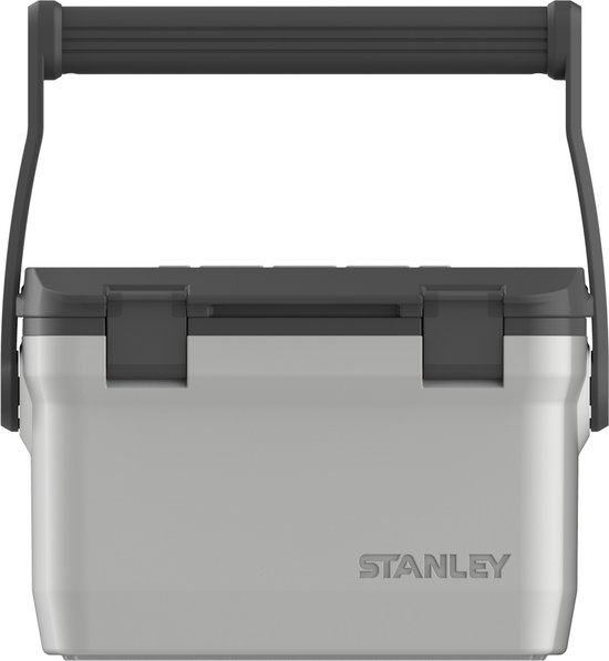 Stanley Adventure Outdoor Cooler 6.6L - IJskoud voor 27 Uur - Dubbelwandig Geïsoleerde Coolbox - BPA Vrij - Deksel Fungeert Ook Als Stoel - Camping Koelbox Klein - Waterdicht - Polar White