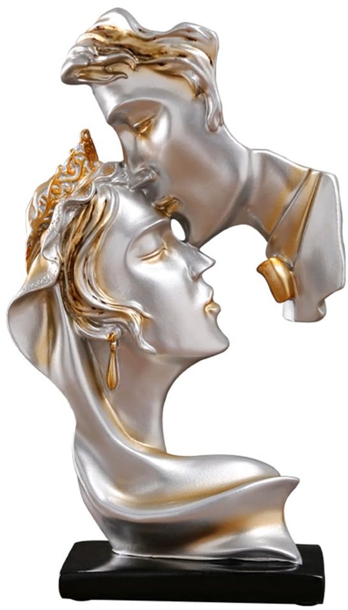 Unyqoos ® Kunstzinnige Sculptuur van Romantisch Koppel voor Woonkamer en Kantoor Decoratie