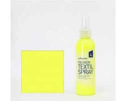 La Pajarita textielspray knutselverf 100ml neon geel textiel.
