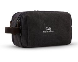 Travelhawk Toilettas -Unisex Toilettas - Toilettas Heren - Travel Organizer - Toilettas Dames - 1 Liter - Zwart
