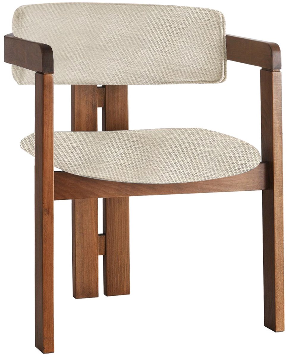 Skye Decor , Stoel, CO-015, Hout, Lichtgrijs & Walnoot, 58 x 49 x 76 cm