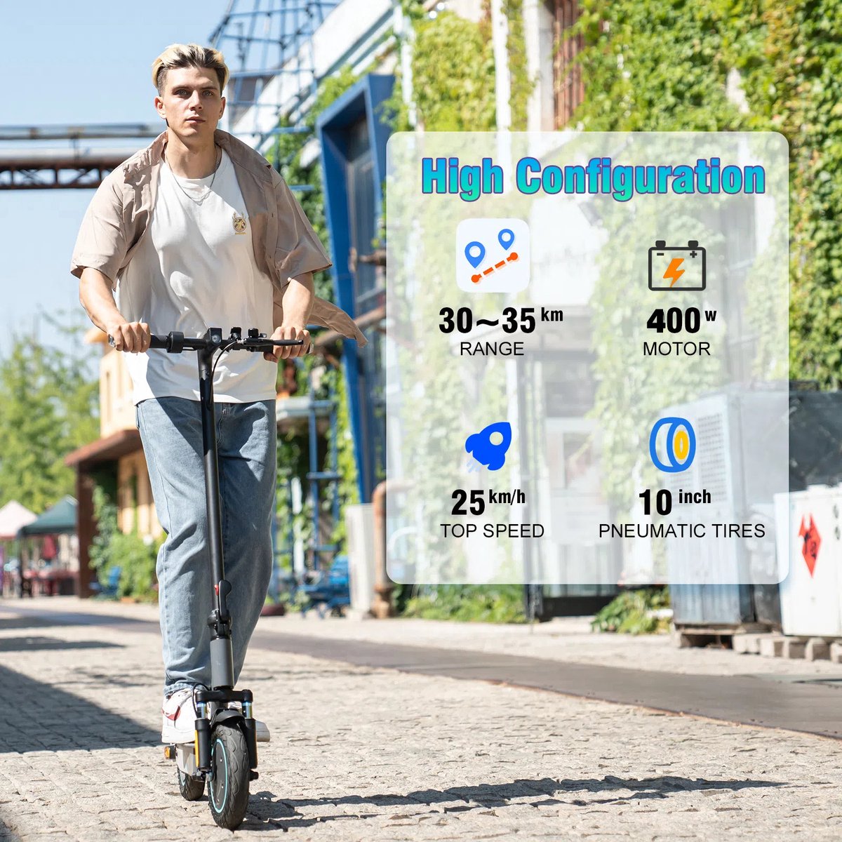 RCB Elektrische Step Opvouwbaar 10.4Ah Max 25 km/u - afbeelding 2
