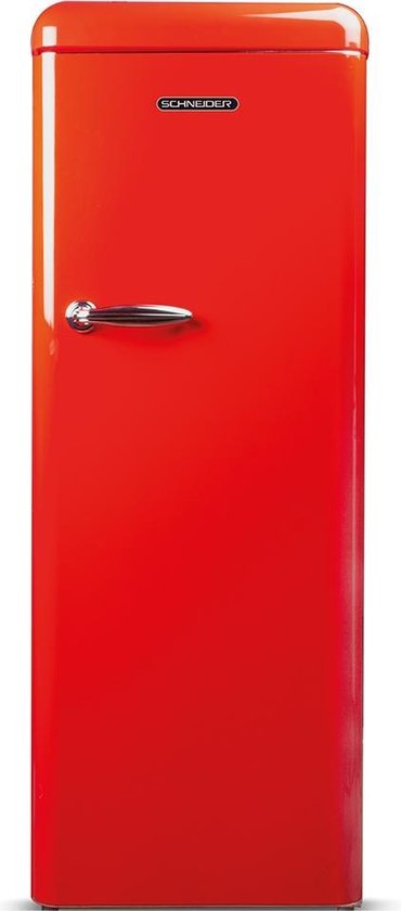 Koelkast: Schneider SCL 222 Retro - Kastmodel koelkast - Rood, van het merk Schneider