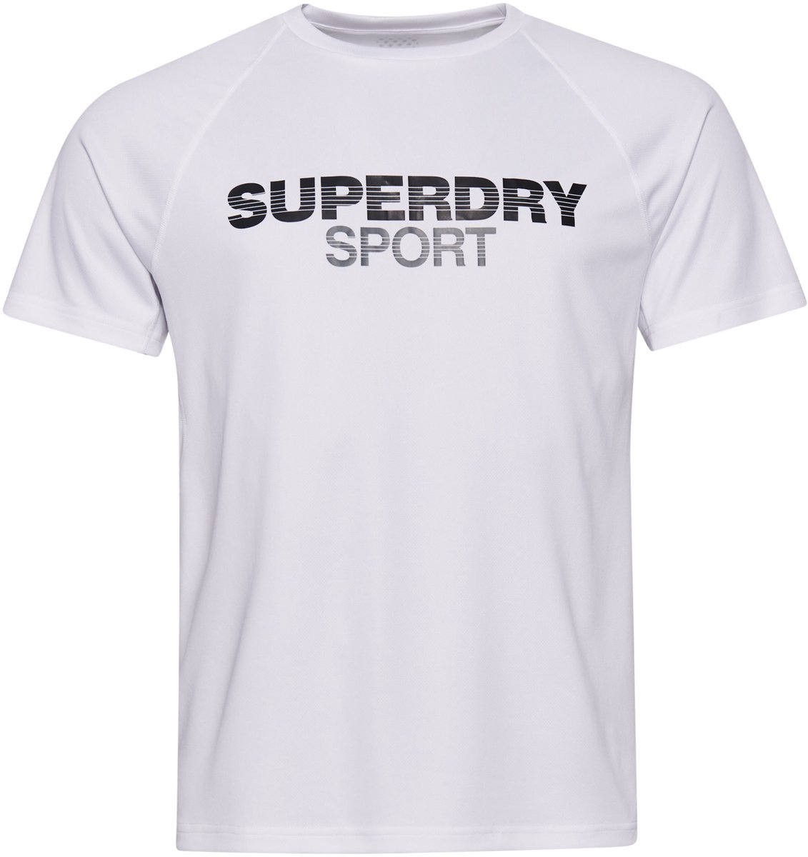 Superdry Train Active T-shirt met logo en korte mouwen Heren Tops Optic
