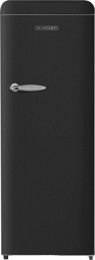 Koelkast: Schneider SCL 222 Retro - Kastmodel koelkast - Mat Zwart, van het merk Schneider