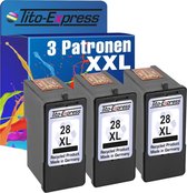 PlatinumSerie® 3 cartridges alternatief voor Lexmark 28 XL black