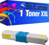 PlatinumSerie® 1 toner XXL alternatief voor Oki C310-C510 44469704 yellow