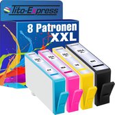 Tito-Express HP 364 XL 8x inkt cartridge alternatief voor HP 364XL 5510 5514 5515 5520 5522 5524 6510 6520 7510 7520