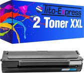 Tito-Express PlatinumSerie Toners 2x Samsung MLT-D1042S ML-1660 XL Zwart alternatief voor Samsung MLT-D1042S ML-1660