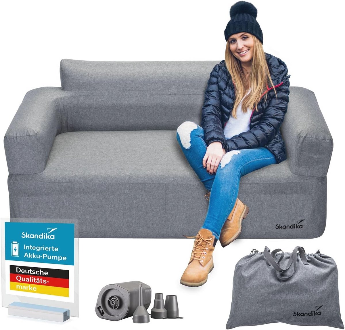 Opblaasbare Sofa voor Buiten met Elektrische Pomp - Perfect voor Camping en Tuin
