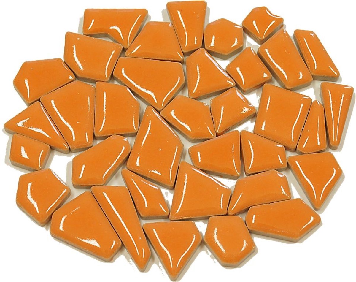 Colourful Mosaics mozaïek speelgoed Flip Mini Uni oranje 100 gr.