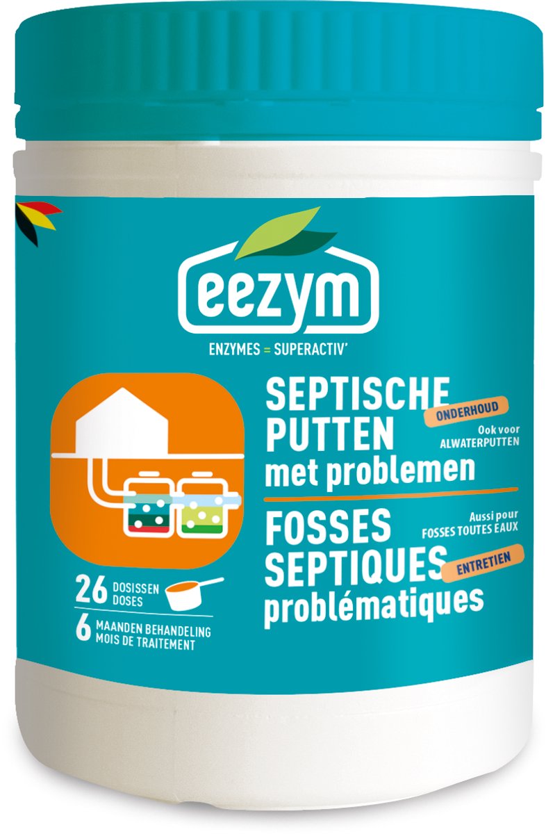 Eezym - Onderhoud septische putten met problemen - 26 dosissen (6 maand)
