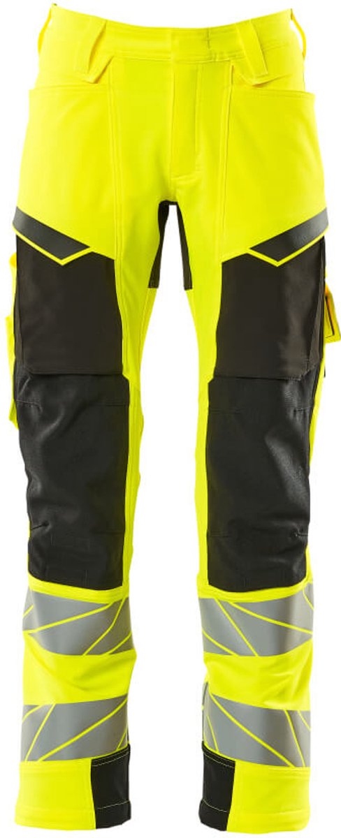 Mascot Accelerate Safe Broek met kniezakken 19079-511 - Hi-Vis geel/zwart - C49 - 82