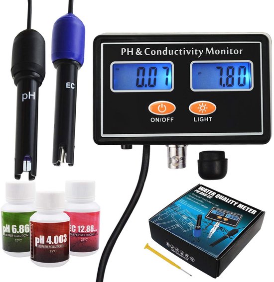Water Kwaliteit Tester pH/TDS/Zout/S.G/Temperatuur Online APP Toezicht houden WiFi Tester voor Aquarium Hydrocultuur Zwembad Aquacultuur met Eenvoudig Kalibratie