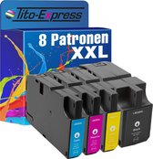 PlatinumSerie 8x inkt cartridge alternatief voor Lexmark 200XL 200 XL