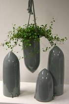 Cone pot grey 14x40