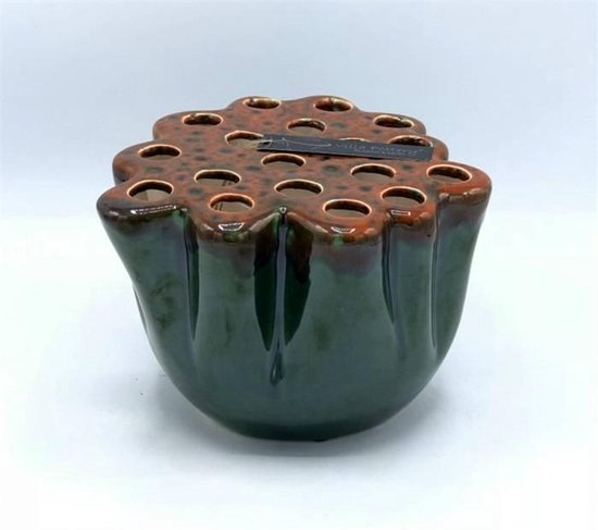 Vert - Vase brun rouillé Okki