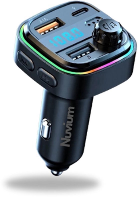 Transmetteur FM Bluetooth Igoods pour la voiture avec USB - Appel
