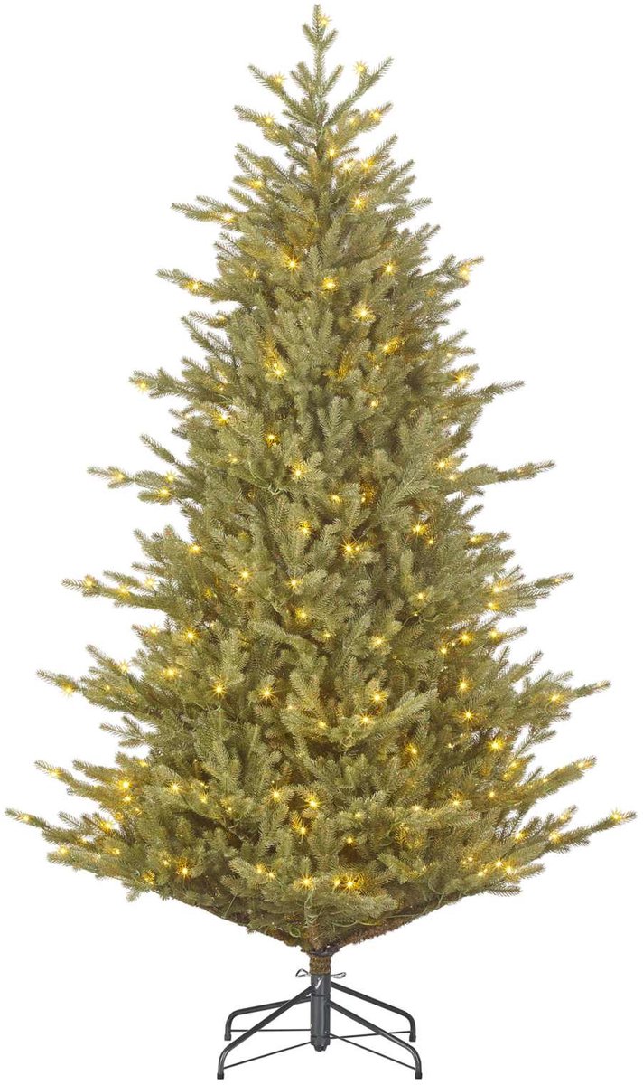 Black Box Kunstkerstboom Meran - 127x127x185 cm - Polyethyleen - Groen - 264LED