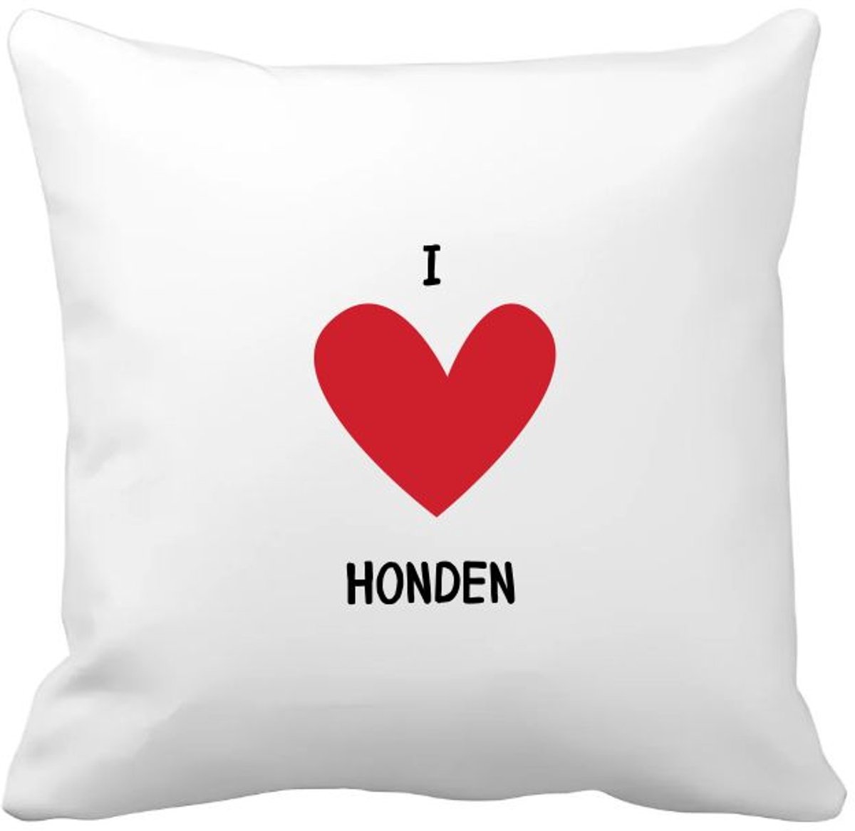 Akyol ik hou van honden Kussen hoes - Honden - hondenliefhebbers - dierendag - hondenbaasje - dogs - 40 bij 40 cm Multicolor