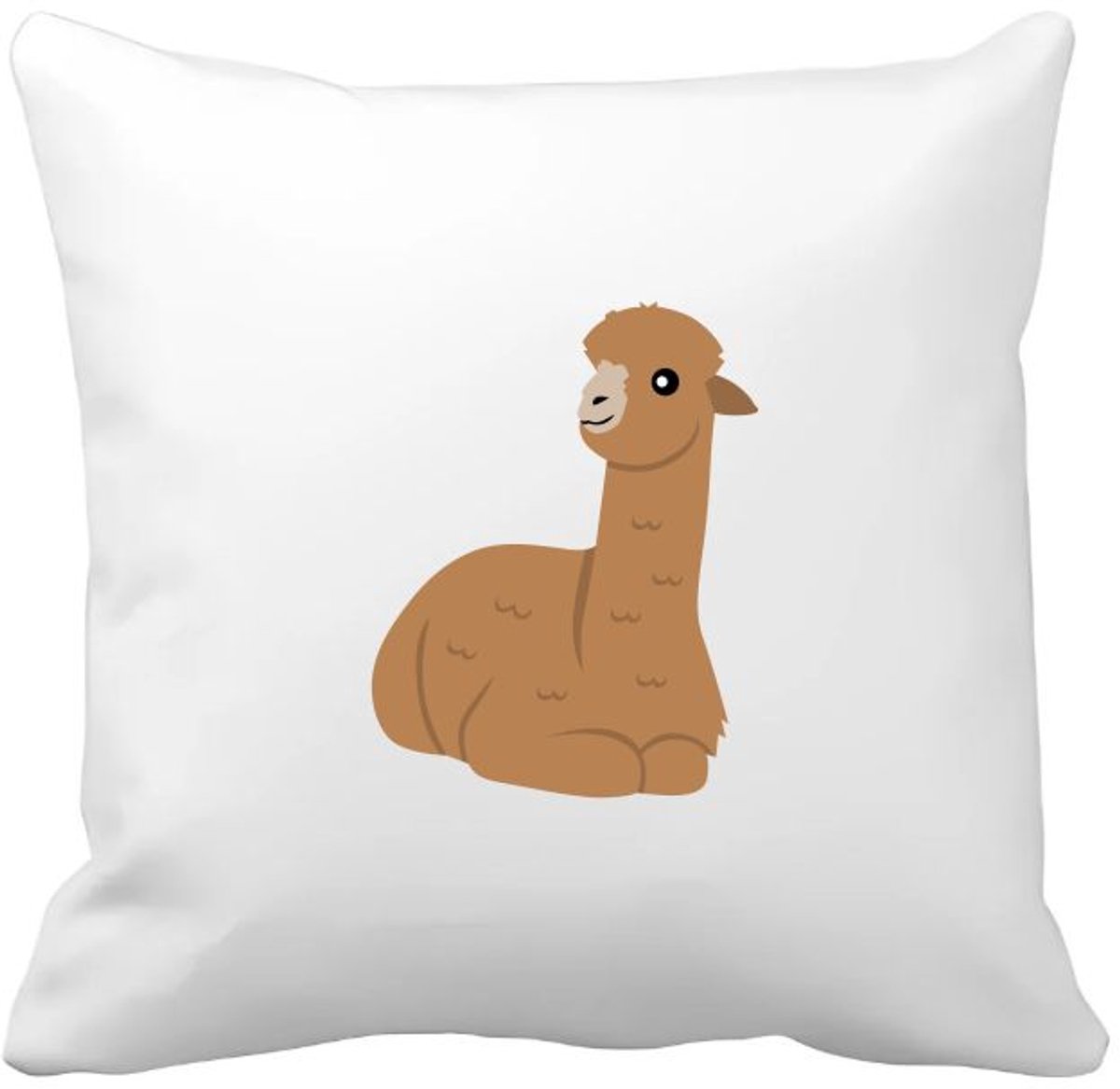 Akyol lama Kussen hoes - Alpaca - dieren liefhebbers - dierentuin - kameelachtigen - zoogdieren - 40 bij 40 cm Multicolor