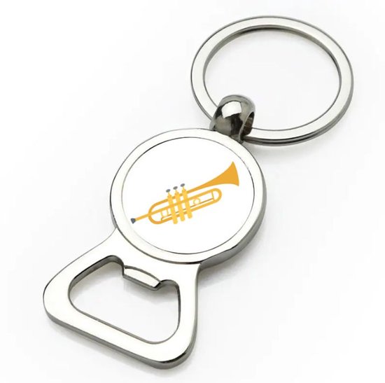 Foto: Akyol trompet flesopener muziek trompettist instrument blaasinstrument muzikanten 9 bij 3 cm
