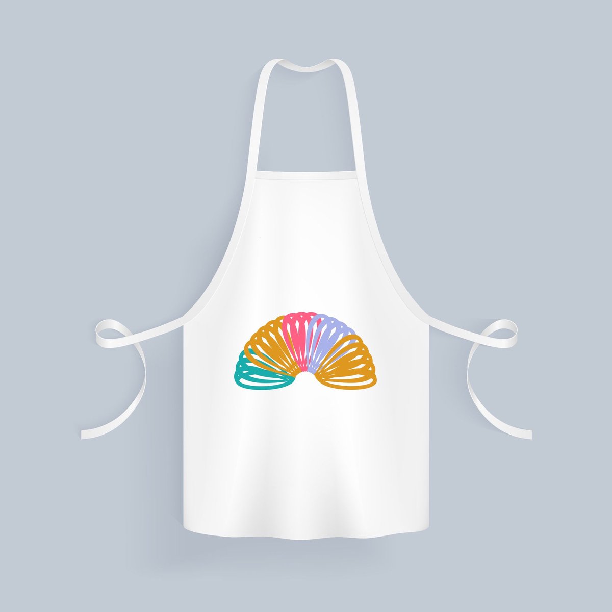 Akyol - springveer Keukenschort - Kind - kinderen - speelgoed - regenboog - 82 bij 71 cm