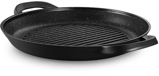 Ferveo Yada Grillpan - 28cm - Zwart - Inductie